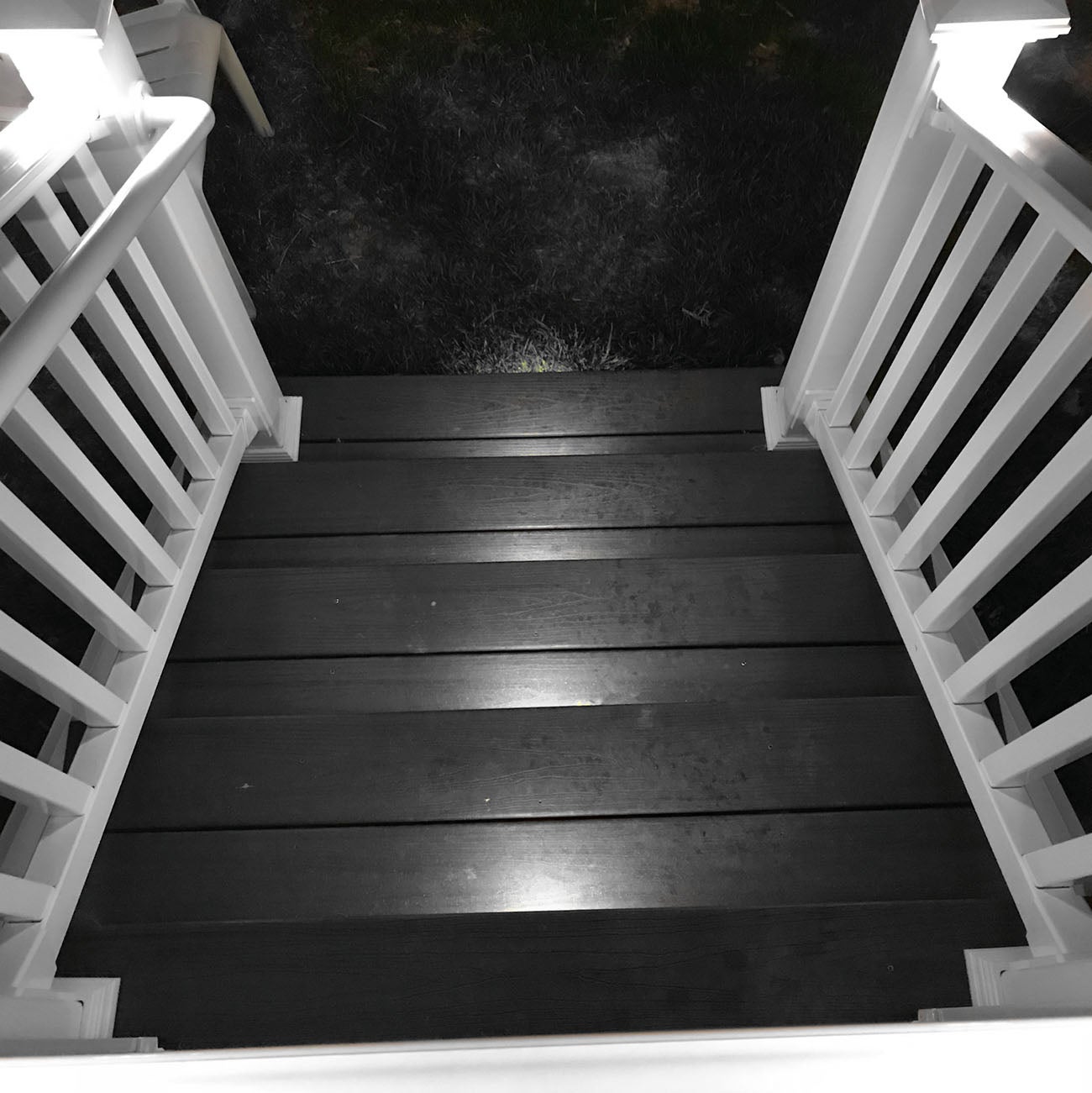 6” LED Color Changing Deck Step / Riser Light | White | Brown | Black