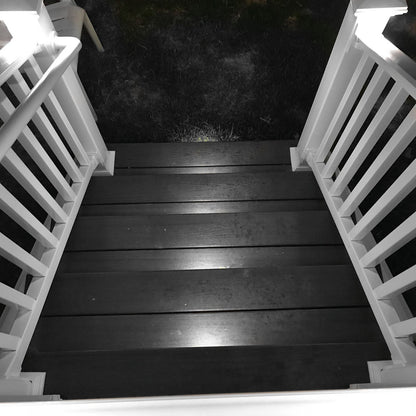 6” LED Color Changing Deck Step / Riser Light | White | Brown | Black