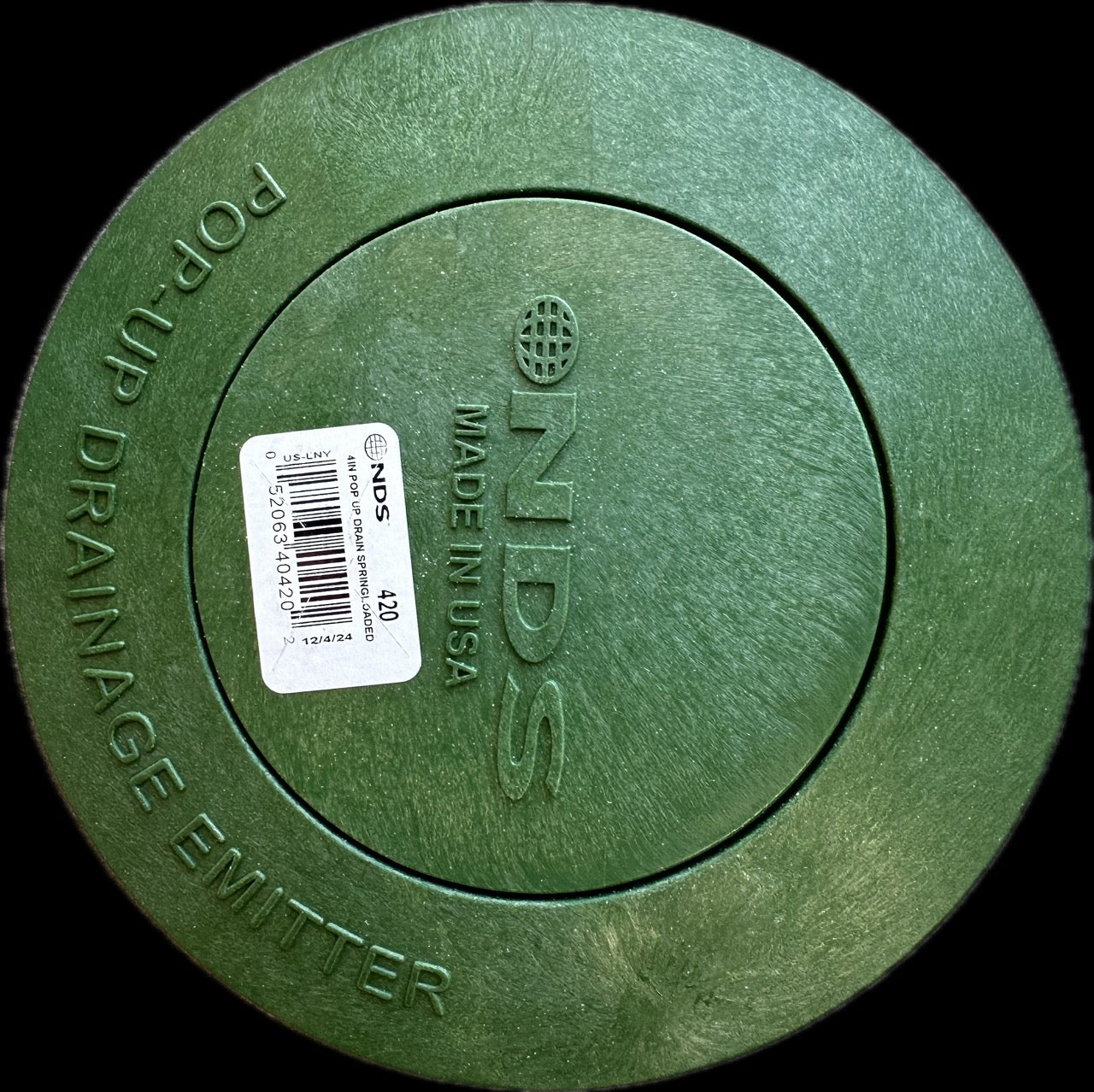 POP-UP DRAIN EMITTER - LID ONLY(NDS-420)