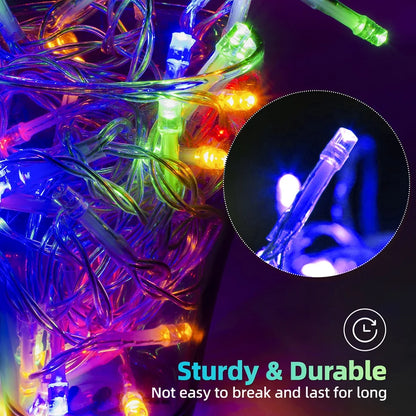 Christmas Solar Outdoor Icicle Lights 96/162 Leds | DELIVERY ONLY