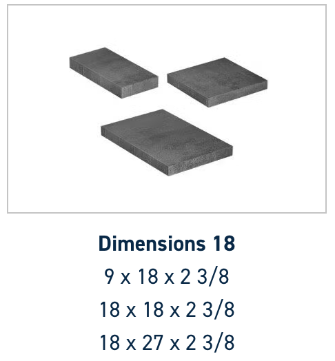 Belgard Dimensions 18 - 3pc. Hatteras | Sold by Pallet or Layer