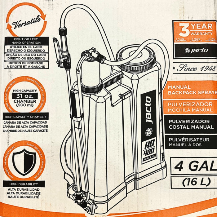 JACTO Backpack Sprayer HD400