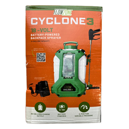 FLOWZONE Cyclone Li-Ion Backpack Sprayer