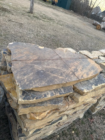 Flagstone 3&quot; Variegated (per pound)