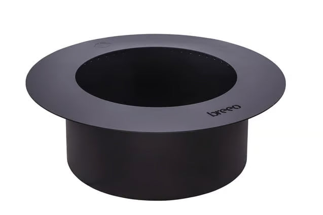 BREEO - ZENTRO ROUND 24" SMOKELESS FIRE PIT WITH LID - SS