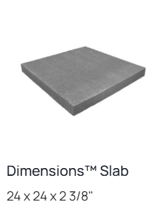 Dimensions 24x24 Slab | Anthracite | Belgard